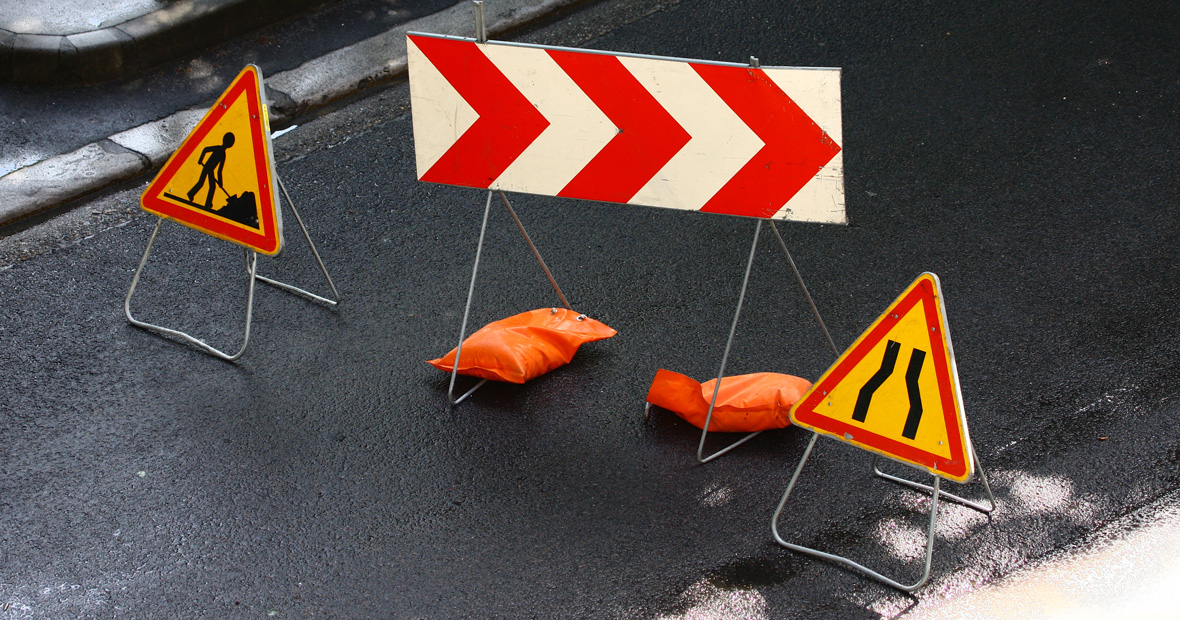 Panneaux de signalisation temporaire